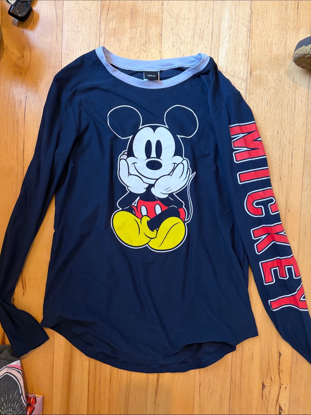 Disney Mickey Mouse Athletic Navy Long-Sleeve